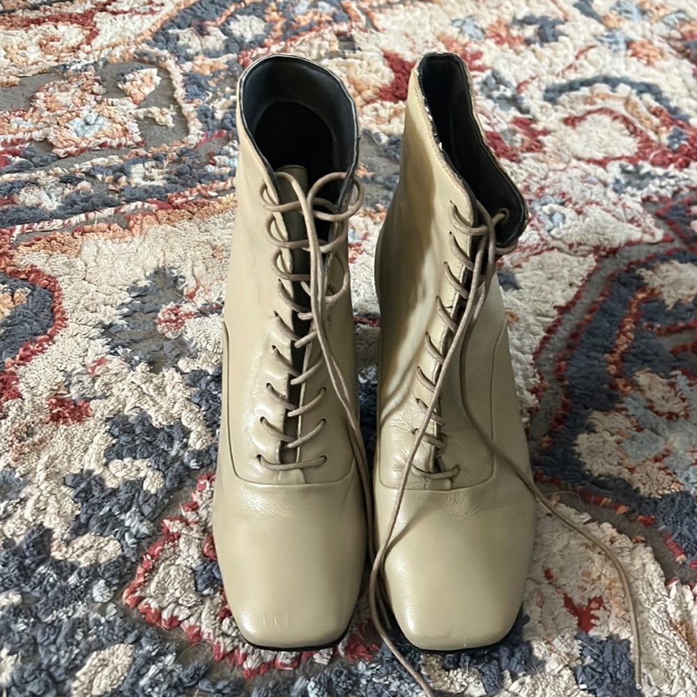 ICHI Heel Lace Up Boot